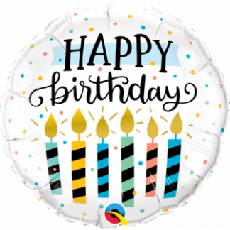 18″ Birthday Candles & Dots