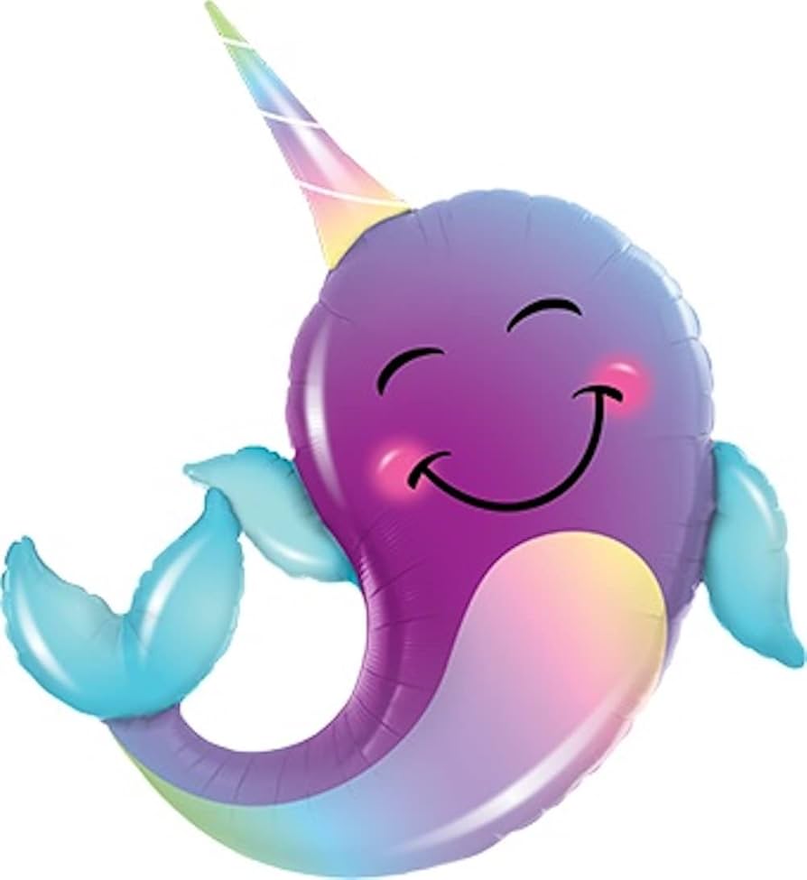 40" Narwhal Foil Balloon