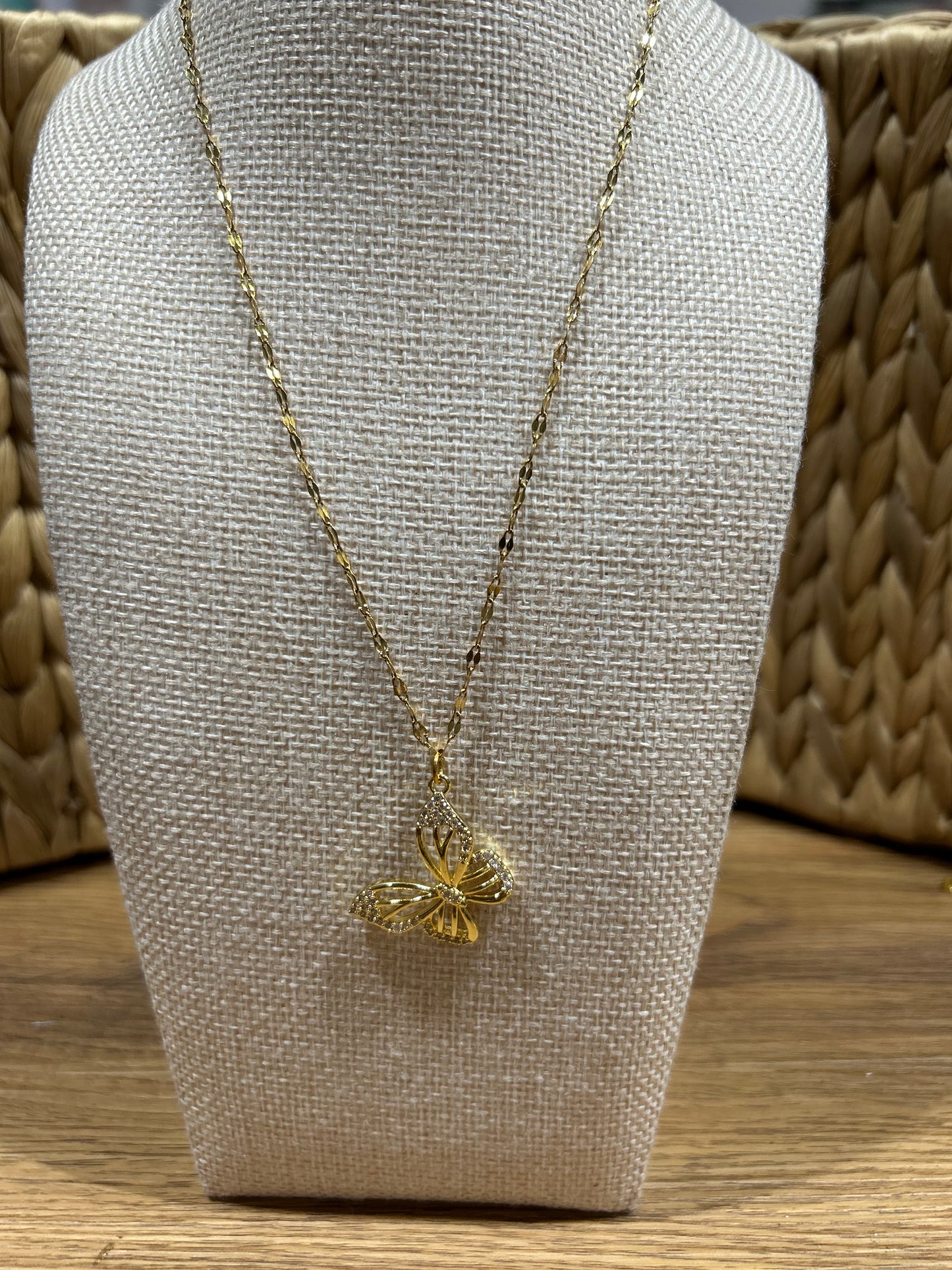 Collar Stainless Steel - mariposa