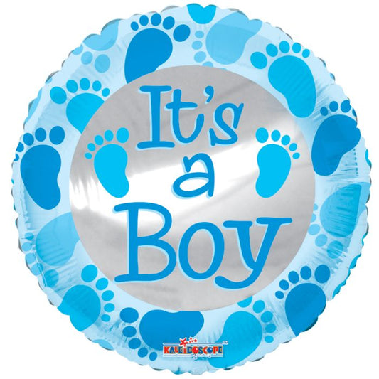 18" Baby Boy Feet Blue