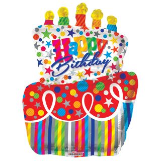 36" Stars & Dots B'day Cake