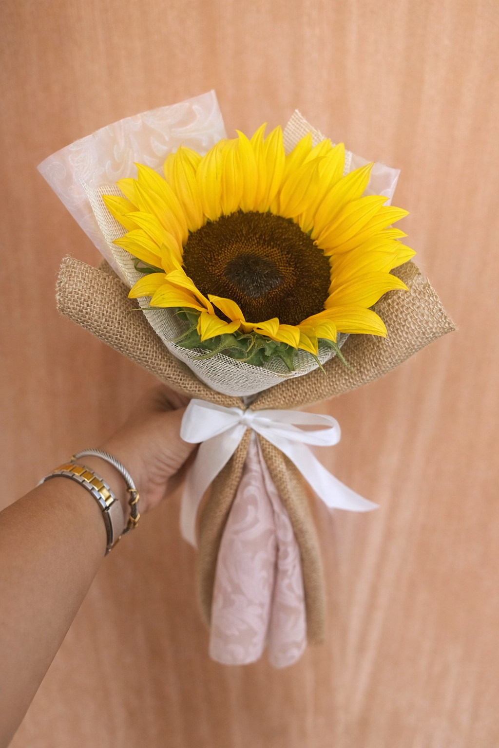 Solo bouquet de girasoles