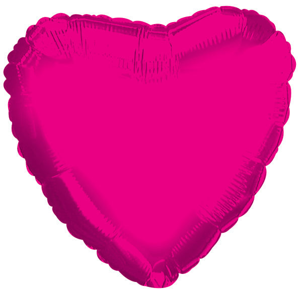 Heart 18" CTI Brand Hot Pink Balloon