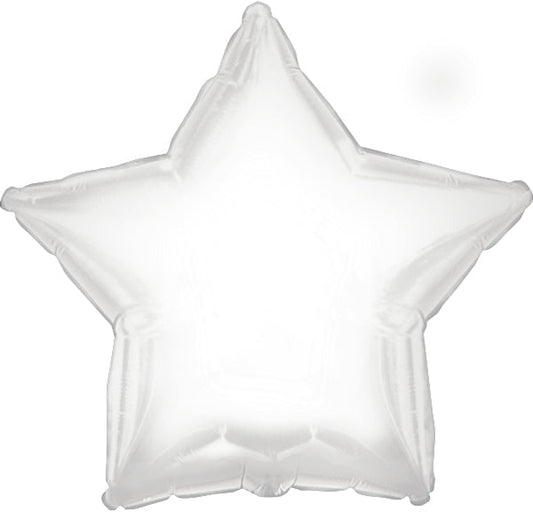 Star 18" CTI  White Star Balloon
