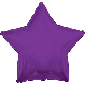 Star 18" CTI Brand Purple Star Foil Balloon