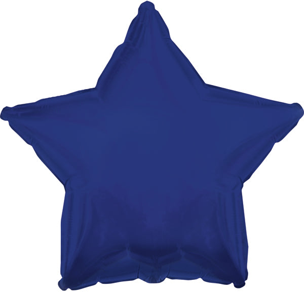 Star  18" CTI Brand Navy Foil Balloon