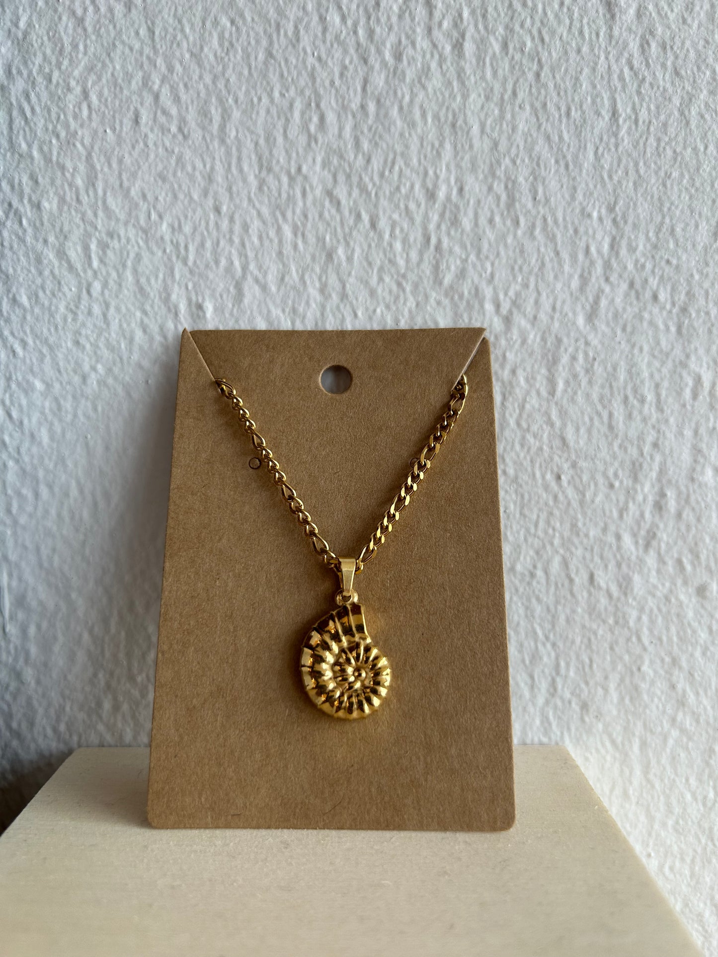 Gold spiral Necklace