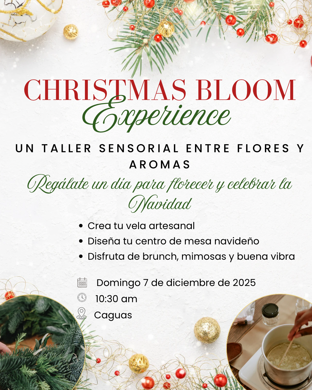 Depósito Taller Christmas Bloom Experience