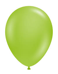 Globo Lime Green latex 11" con helio