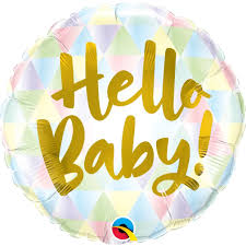18" Foil Balloon Hello Baby