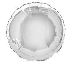 18" Silver Round Shape