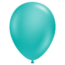 Globo Turquesa latex 11" con helio