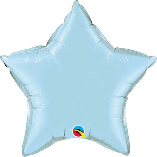 Star 18" Light Blue Foil Balloon